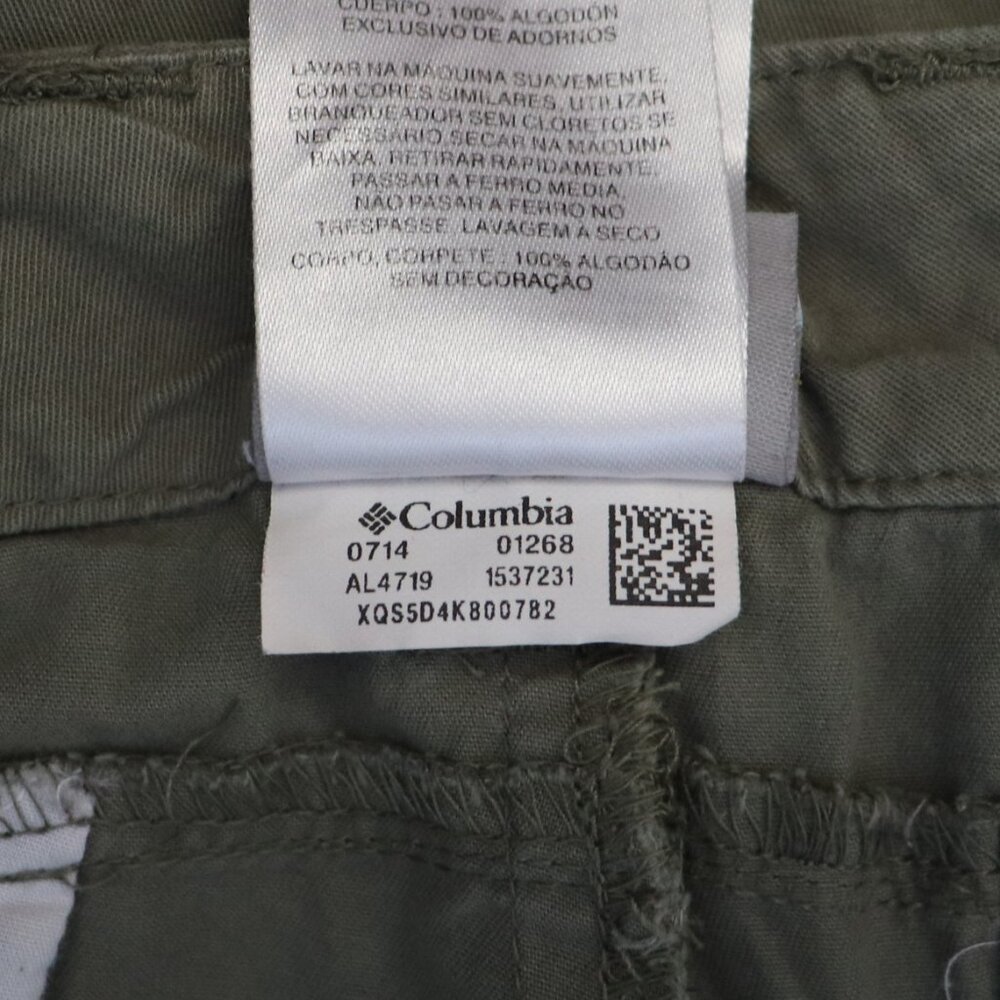 Columbia‎ Women's Sz 10 Green Activewear Cotton Hiking Pocket Athletic Shorts - Picture 11 of 11